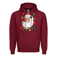 Believe Christmas Zipper Hoodie | Teevron