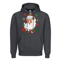 Smoke Believe Christmas Zipper Hoodie - NancyCooperArtShop