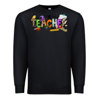 Black halloween teacher Premium Sweatshirt - NancyCooperArtShop