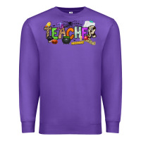 Purple halloween teacher Premium Sweatshirt - NancyCooperArtShop