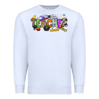 White halloween teacher Premium Sweatshirt - NancyCooperArtShop