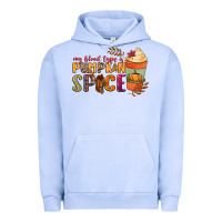 Pigment Grape Ice my blood type is pumpkin spice Urban Hoodie - NancyCooperArtShop