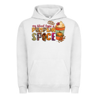 Pigment Lunar Rock my blood type is pumpkin spice Urban Hoodie - NancyCooperArtShop
