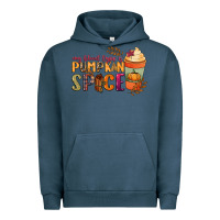 Pigment Midnight Navy my blood type is pumpkin spice Urban Hoodie - NancyCooperArtShop