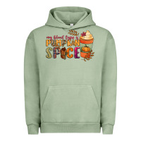 Pigment Oil Green my blood type is pumpkin spice Urban Hoodie - NancyCooperArtShop