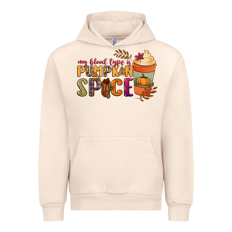 My Blood Type Is Pumpkin Spice Urban Hoodie by NancyCooperArtShop | Teevron