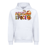 White my blood type is pumpkin spice Urban Hoodie - NancyCooperArtShop