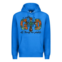 True Royal with god all things are possible gemstone cross Premium Hoodie - Jasminsmagicworld