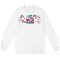 White medical assistant elements Long Sleeve Tee - AdoDesignShop