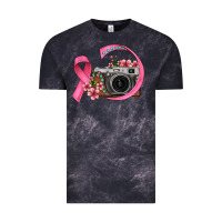Cloud Black floral cancer ribbon vintage camera Vintage Tee - FaDigitalArtStudio
