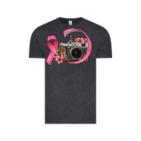 Vintage Black floral cancer ribbon vintage camera Vintage Tee - FaDigitalArtStudio