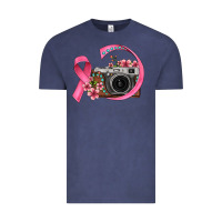 Vintage Denim floral cancer ribbon vintage camera Vintage Tee - FaDigitalArtStudio