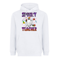White spooky teacher Heavyweight Hoodie - NancyCooperArtShop