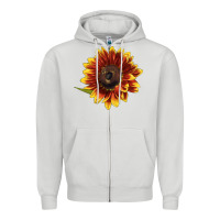 Dove Grey ring o fine sunflower Zipper Hoodie - LillyAllenDesigns