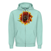 Seafoam ring o fine sunflower Zipper Hoodie - LillyAllenDesigns