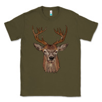 Army Green deer Classic Tee - JahusDesignShop