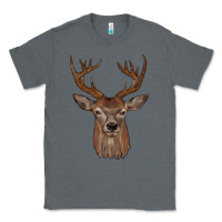 Charcoal Heather deer Classic Tee - JahusDesignShop