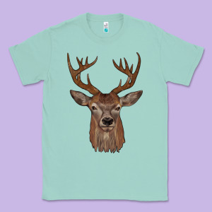 Deer Classic Tee Designed By Jahusdesignshop