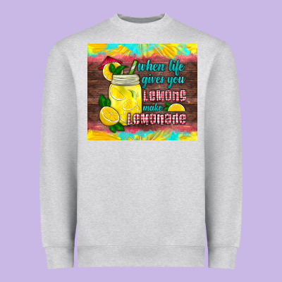 When Life Gives You Lemons Make Lemonade Heavyweight Sweatshirt Designed By Hra Design Shop