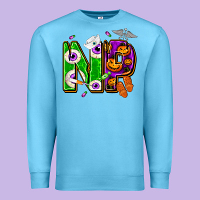 Halloween Np Nurse Practitioner Premium Sweatshirt Designed By Nancycooperartshop