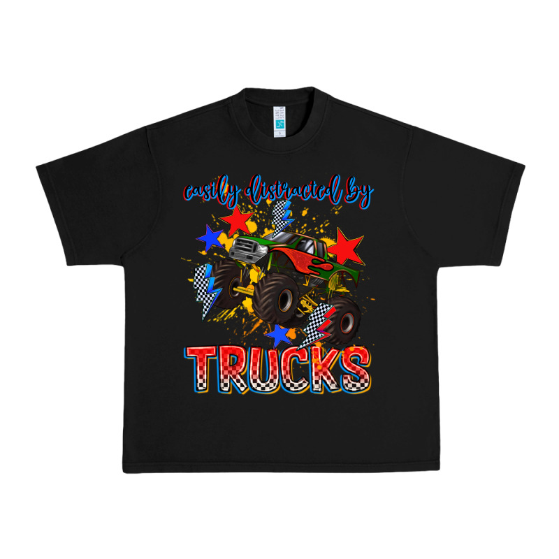 Easily Distracted By Trucks Urban Heavy Tee by AdoDesignShop | Teevron