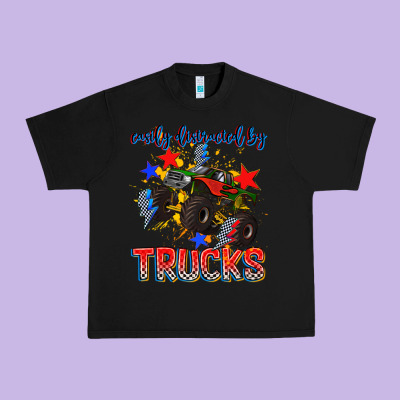 Easily Distracted By Trucks Urban Heavy Tee Designed By Adodesignshop