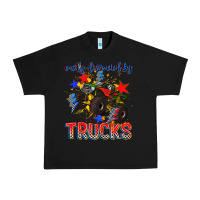 Black easily distracted by trucks Urban Heavy Tee - AdoDesignShop