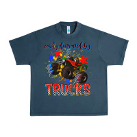Midnight Navy easily distracted by trucks Urban Heavy Tee - AdoDesignShop