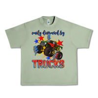 Oil Green easily distracted by trucks Urban Heavy Tee - AdoDesignShop