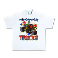 White easily distracted by trucks Urban Heavy Tee - AdoDesignShop