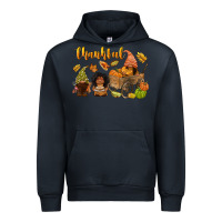 Navy Thankful afro gnome Urban Hoodie - NancyCooperArtShop