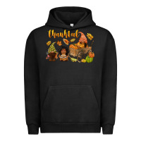 Pigment Black Thankful afro gnome Urban Hoodie - NancyCooperArtShop