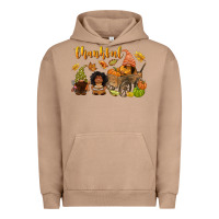 Pigment Burro Thankful afro gnome Urban Hoodie - NancyCooperArtShop
