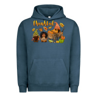 Pigment Midnight Navy Thankful afro gnome Urban Hoodie - NancyCooperArtShop