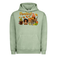 Pigment Oil Green Thankful afro gnome Urban Hoodie - NancyCooperArtShop