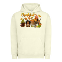Pigment Pistachio Thankful afro gnome Urban Hoodie - NancyCooperArtShop