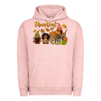 Pigment Salmon Thankful afro gnome Urban Hoodie - NancyCooperArtShop