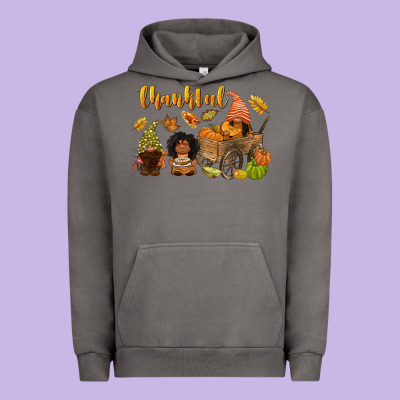 Thankful Afro Gnome Urban Hoodie Designed By Nancycooperartshop