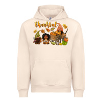 Sandshell Thankful afro gnome Urban Hoodie - NancyCooperArtShop