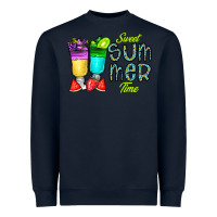 Navy sweet summer time3 Heavyweight Sweatshirt - CowhideDigitalArt