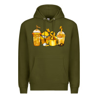 Army Green childhood cancer coffee Premium Hoodie - Jasminsmagicworld