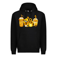 Black childhood cancer coffee Premium Hoodie - Jasminsmagicworld