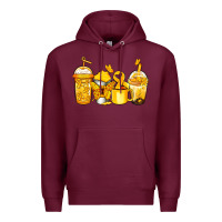 Burgundy childhood cancer coffee Premium Hoodie - Jasminsmagicworld