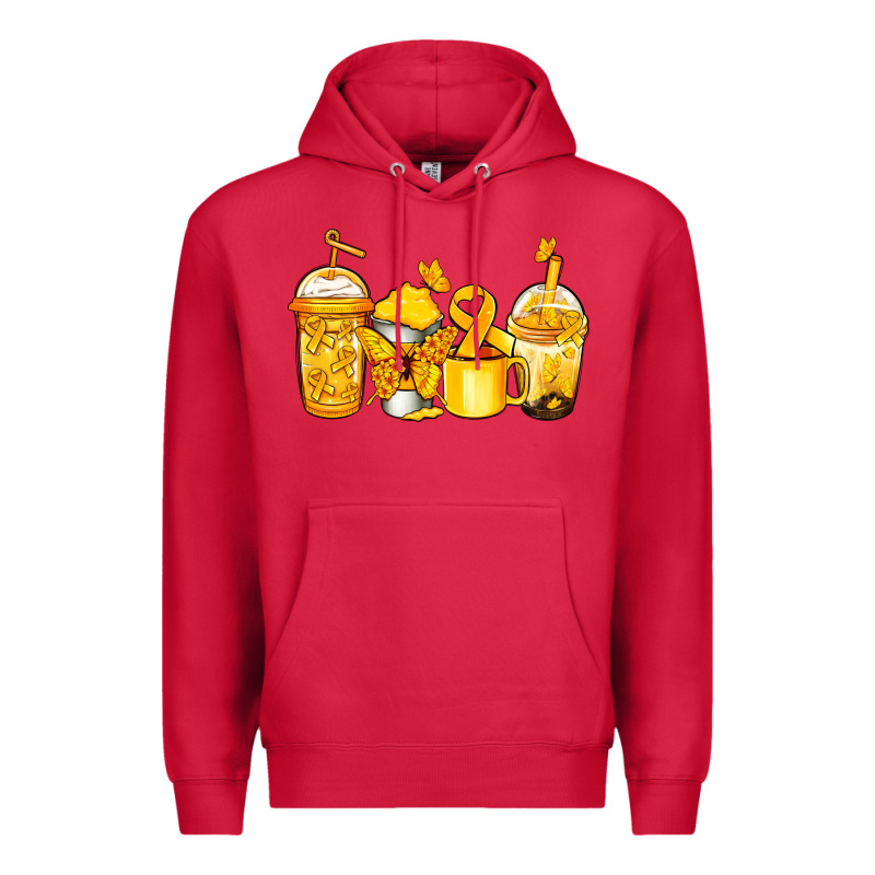 Childhood Cancer Coffee Premium Hoodie by Jasminsmagicworld | Teevron