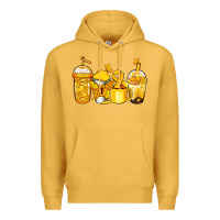 Mustard childhood cancer coffee Premium Hoodie - Jasminsmagicworld