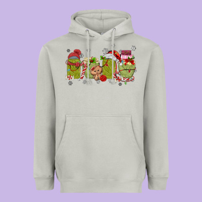 Canned Pickles Christmas Light Heavyweight Hoodie Designed By Maliassmallbusiness