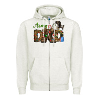 Oatmeal Heather Christmas Army Dad Zipper Hoodie - NancyCooperArtShop