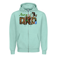 Seafoam Christmas Army Dad Zipper Hoodie - NancyCooperArtShop