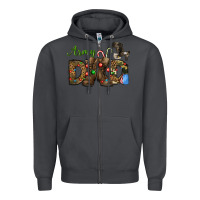 Smoke Christmas Army Dad Zipper Hoodie - NancyCooperArtShop