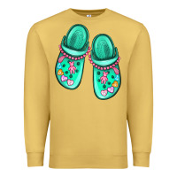Antique Gold nurse crocs Premium Sweatshirt - MaliasSmallBusiness